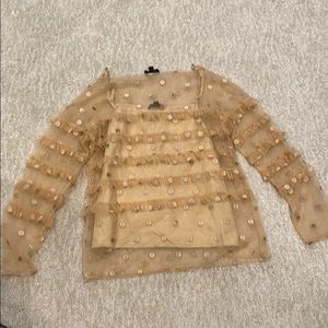 J.Crew Collection sheer top size 0.